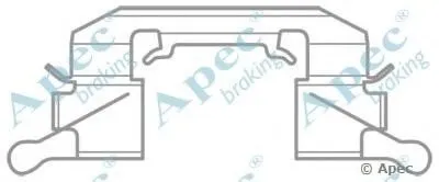 Комплектующие, тормозные колодки APEC braking купить