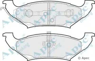Комплект тормозных колодок, дисковый тормоз APEC braking купить