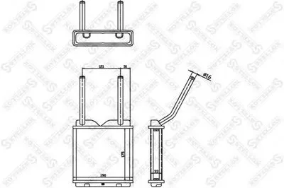 Теплообменник, отопление салона STELLOX купить