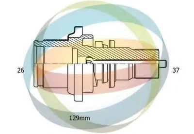 Полуосевой вал, дифференциал ODM-MULTIPARTS купить