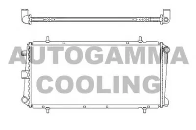 Радиатор, охлаждение двигателя AUTOGAMMA купить