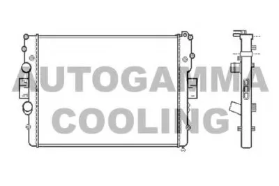 Радиатор, охлаждение двигателя AUTOGAMMA купить