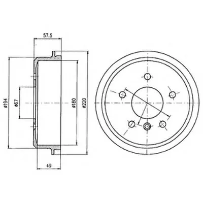 Тормозной барабан DELPHI купить