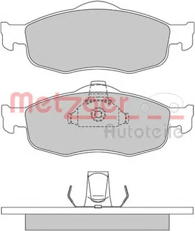 Комплект тормозных колодок, дисковый тормоз METZGER купить
