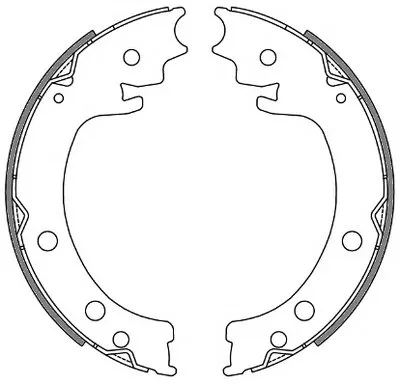 Комплект тормозных колодок, стояночная тормозная система