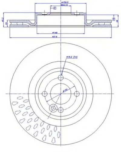 Тормозной диск HC CAR купить
