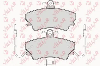 Комплект тормозных колодок, дисковый тормоз VILLAR купить