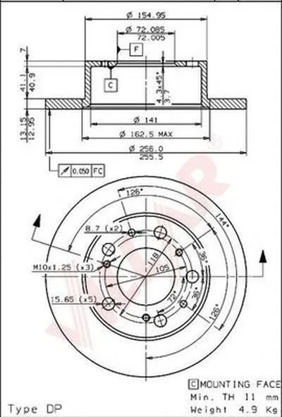 Тормозной диск VILLAR купить