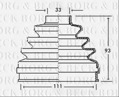 Пыльник, приводной вал BORG & BECK купить