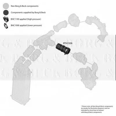 Трубка нагнетаемого воздуха BORG & BECK купить