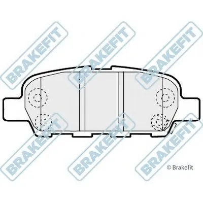 Комплект тормозных колодок, дисковый тормоз Brake Fit APEC braking купить