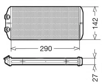 Теплообменник, отопление салона CTR купить