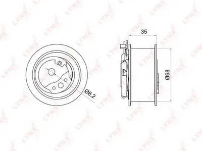 Натяжной ролик, ремень ГРМ LYNXauto купить