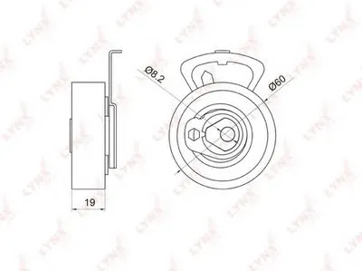 Натяжной ролик, ремень ГРМ LYNXauto купить