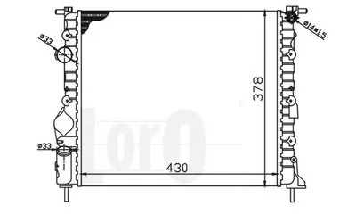 Радиатор, охлаждение двигателя LORO купить