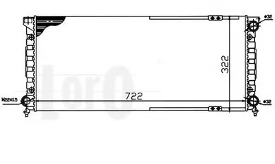 Радиатор, охлаждение двигателя LORO купить