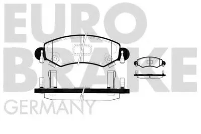 Комплект тормозных колодок, дисковый тормоз EUROBRAKE купить