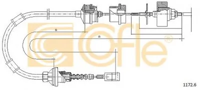 Тросик сцепления COFLE купить