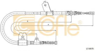 Трос, стояночная тормозная система COFLE купить