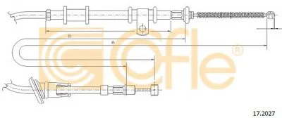Трос, стояночная тормозная система COFLE купить