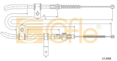 Трос, стояночная тормозная система COFLE купить
