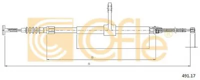 Трос, стояночная тормозная система COFLE купить