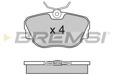 Комплект тормозных колодок, дисковый тормоз BREMSI купить