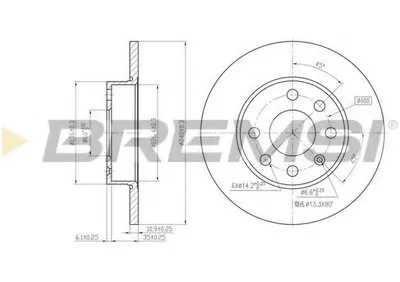 Тормозной диск BREMSI купить