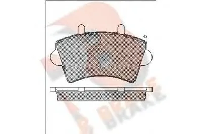 Комплект тормозных колодок, дисковый тормоз R BRAKE купить