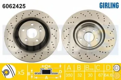 Тормозной диск GIRLING купить