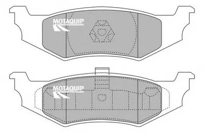 Комплект тормозных колодок, дисковый тормоз MOTAQUIP купить