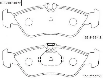 Комплект тормозных колодок, дисковый тормоз ASIMCO купить