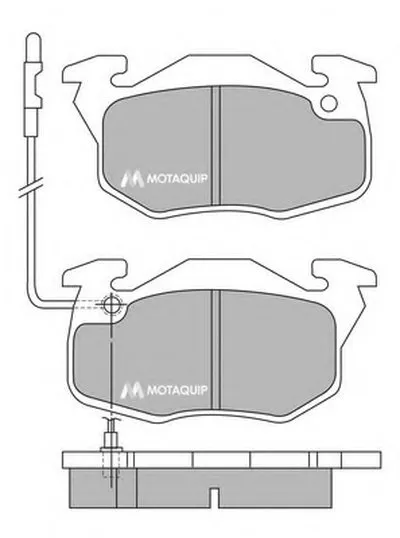 Комплект тормозных колодок, дисковый тормоз MOTAQUIP купить