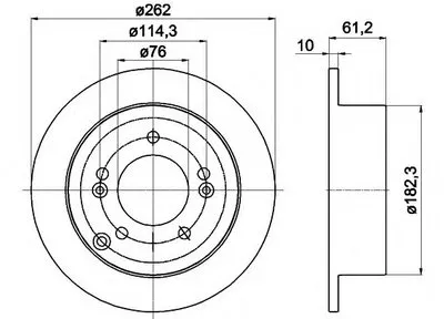 Тормозной диск PRO HELLA купить