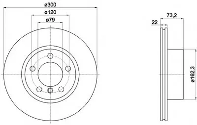 Тормозной диск PRO HELLA купить