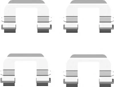 Комплектующие, колодки дискового тормоза HELLA купить