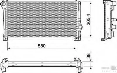 Радиатор, охлаждение двигателя BEHR HELLA SERVICE HELLA купить