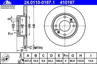 Тормозной диск ATE купить