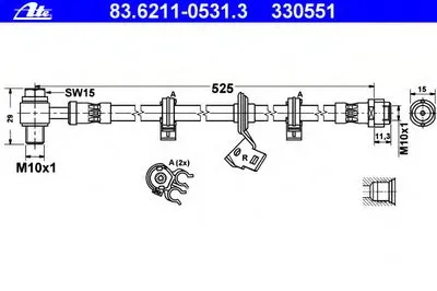 Тормозной шланг ATE купить