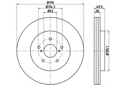 Тормозной диск MINTEX купить