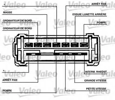 Выключатель на колонке рулевого управления VALEO купить