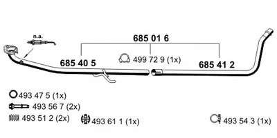 Труба выхлопного газа Set ERNST купить