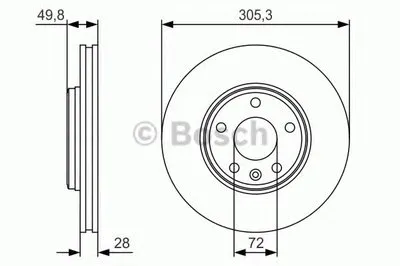 Тормозной диск BOSCH купить