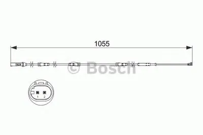 Сигнализатор, износ тормозных колодок BOSCH купить