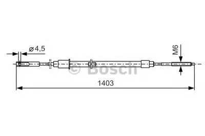 Трос, стояночная тормозная система BOSCH купить