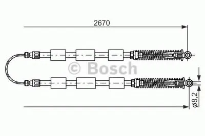 Трос, стояночная тормозная система BOSCH купить