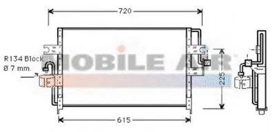 Конденсатор, кондиционер VAN WEZEL купить
