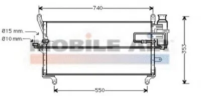 Конденсатор, кондиционер VAN WEZEL купить