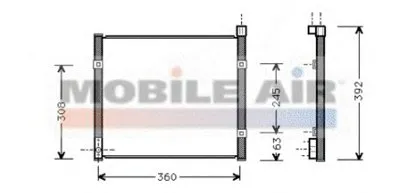 Конденсатор, кондиционер VAN WEZEL купить