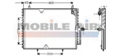 Конденсатор, кондиционер VAN WEZEL купить